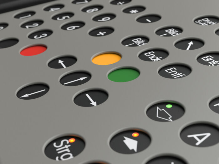 ABP GFT Classic mit Nummernblock invertierte Tastenfarbe (Sehbehinderte) rechts